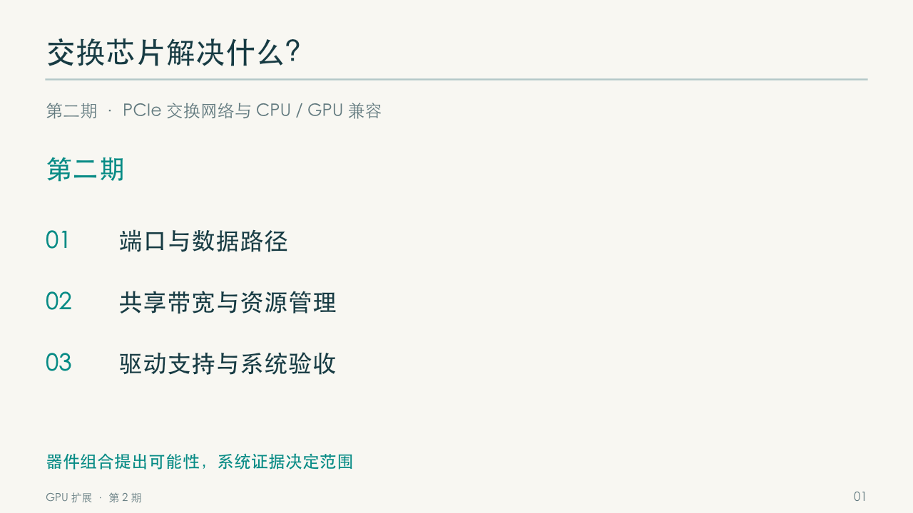第 1 页:交换芯片解决什么?
